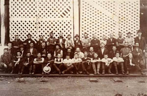 Western suburbs Meatworks, employees in early days